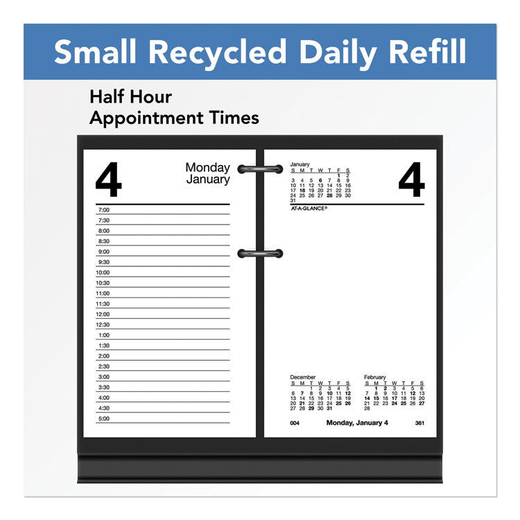 Desk Calendar Recycled Refill, 3.5 x 6, White Sheets, 12-Month (Jan to Dec): 2026