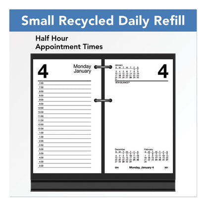 Desk Calendar Recycled Refill, 3.5 x 6, White Sheets, 12-Month (Jan to Dec): 2026