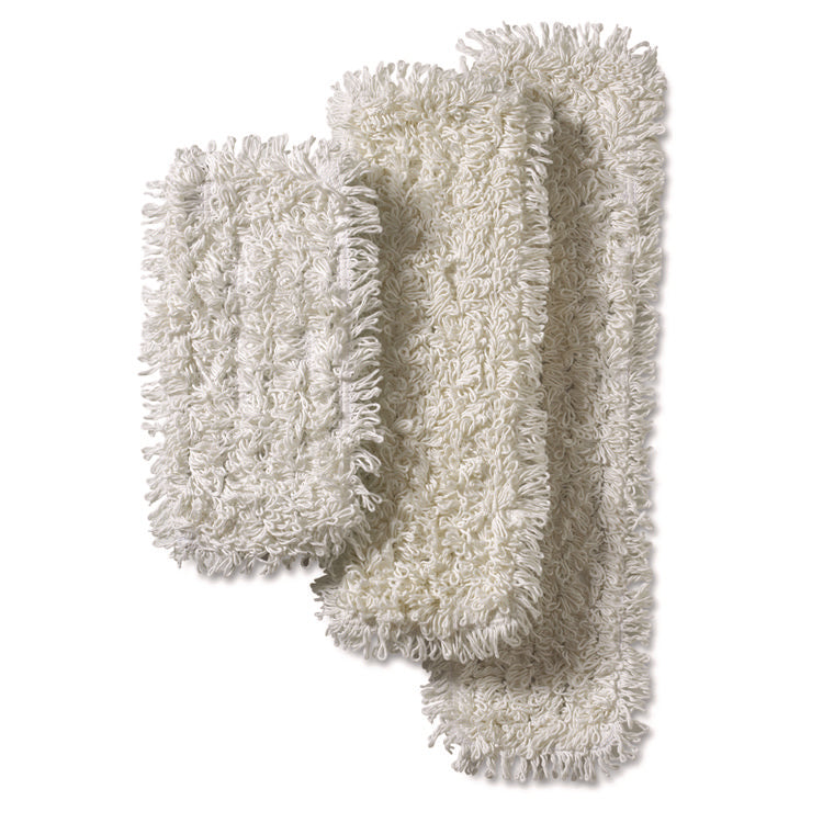 Easy Scrub PLUS Flat Mop, Polyester/Rayon, White, 5.5" x 18", 10/Pack, 4 Packs/Carton