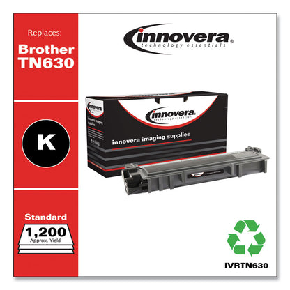 Remanufactured Black Toner, Replacement for TN630, 1,200 Page Yield