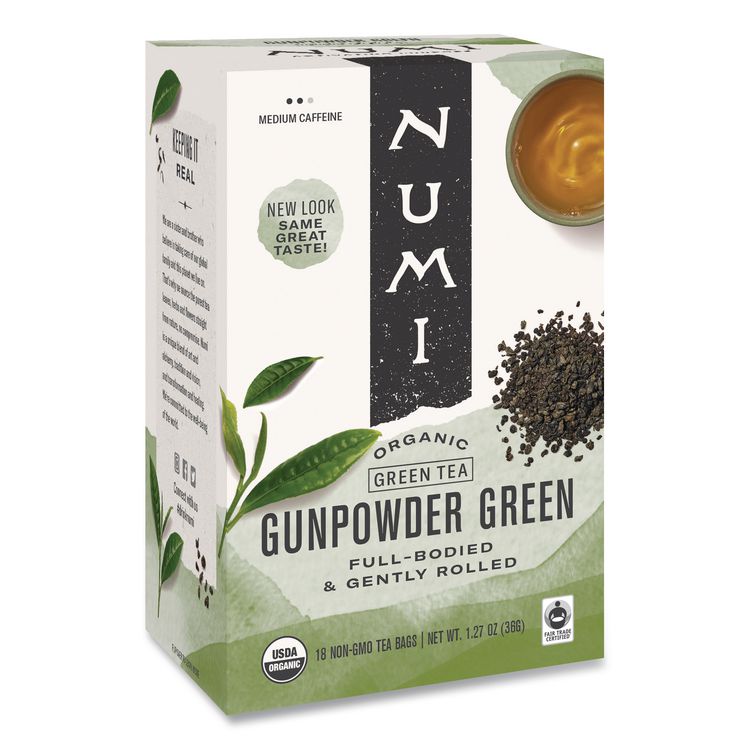 Organic Teas and Teasans, 1.27 oz Filterbag, Gunpowder Green, 18/Box