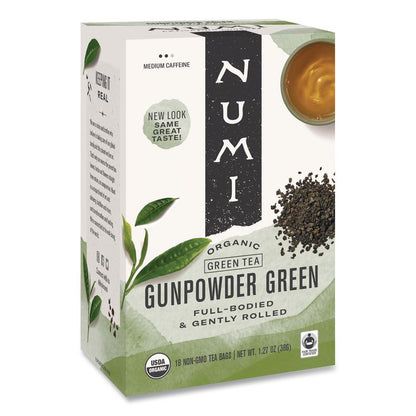 Organic Teas and Teasans, 1.27 oz Filterbag, Gunpowder Green, 18/Box