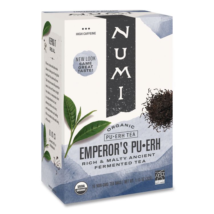 Organic Teas and Teasans, 0.13 oz Filterbag, Emperor's Puerh, 16/Box