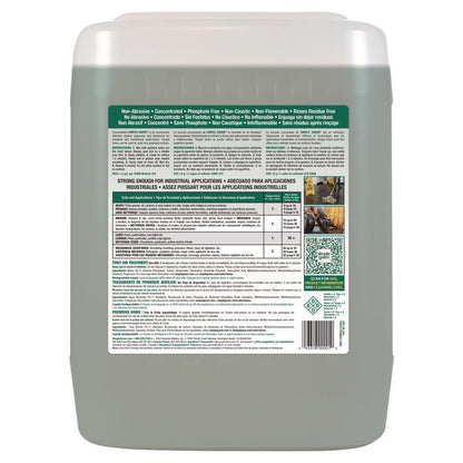 Industrial Cleaner and Degreaser, Concentrated, 5 gal, Pail
