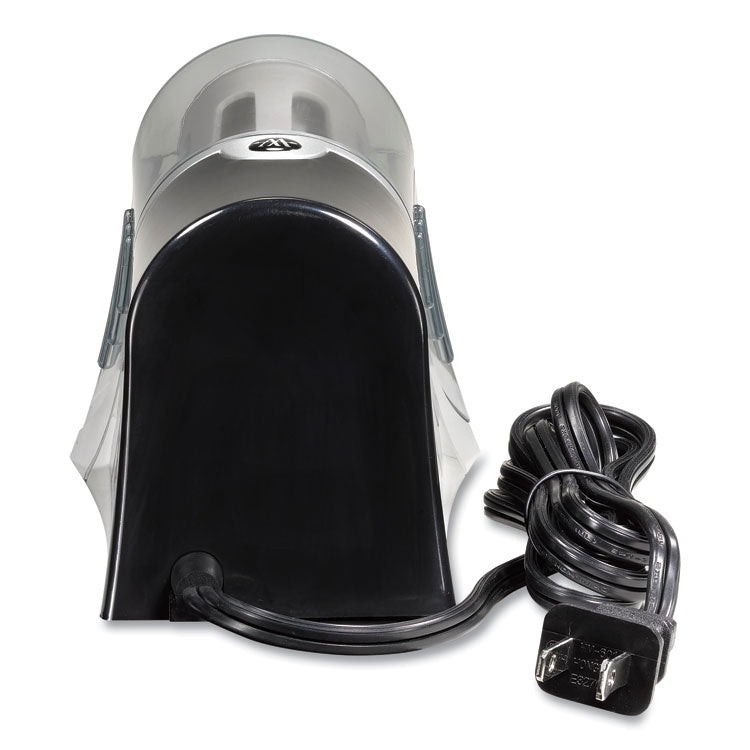 iPoint Evolution Axis Pencil Sharpener, AC-Powered, 4.25 x 7 x 4.75, Black/Silver