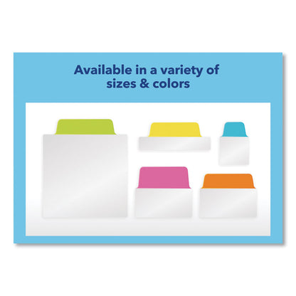Ultra Tabs Repositionable Tabs, Standard: 2" x 1.5", 1/5-Cut, Assorted Neon Colors, 48/Pack
