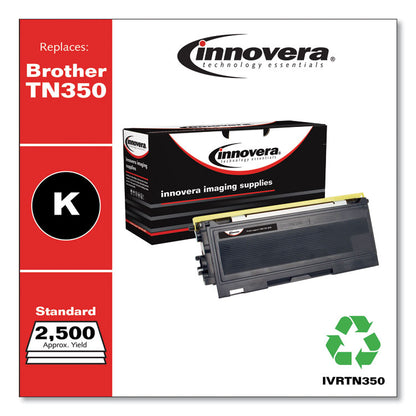 Remanufactured Black Toner, Replacement for TN350, 2,500 Page Yield