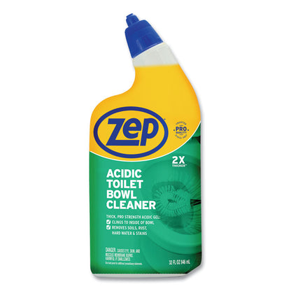 Acidic Toilet Bowl Cleaner, Mint Scent, 32 oz Bottle, 12/Carton