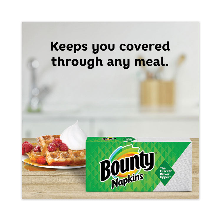 Quilted Napkins, 1-Ply, 12.1 x 12, White, 200/Pack, 8 Packs/Carton