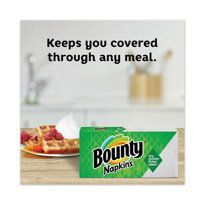 Quilted Napkins, 1-Ply, 12.1 x 12, White, 200/Pack, 8 Packs/Carton