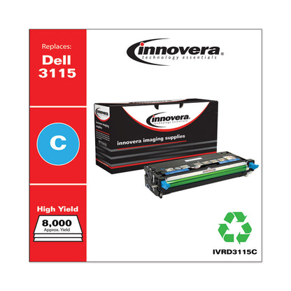 Remanufactured Cyan High-Yield Toner, Replacement for 310-8379, 8,000 Page-Yield