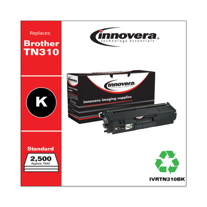 Remanufactured Black Toner, Replacement for TN310BK, 2,500 Page-Yield