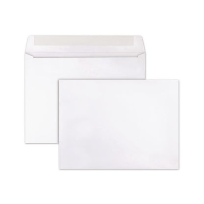 Open-Side Booklet Envelope, #10 1/2, Cheese Blade Flap, Gummed Closure, 9 x 12, White, 250/Box