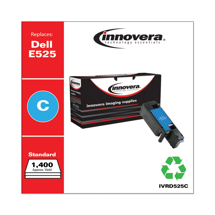Remanufactured Cyan Toner, Replacement for 593-BBJU, 1,400 Page-Yield