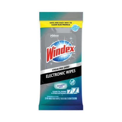 Electronics-Cleaner Wipes, 1-Ply, 7 x 10, Neutral Scent, White, 25/Pack, 12 Packs/Carton