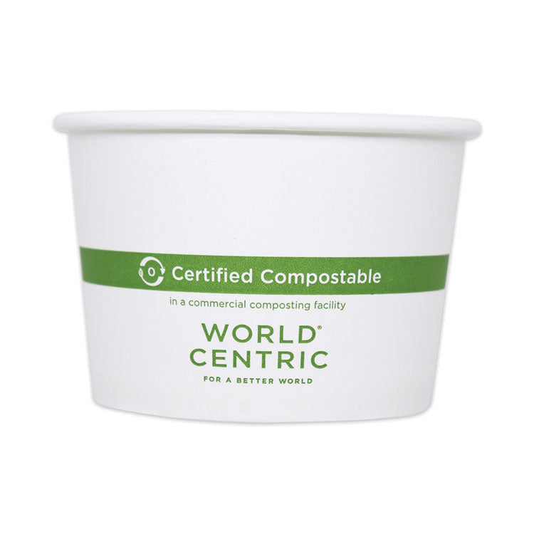 Paper Bowls, 32 oz, 4.4" Diameter x 5.8" h, White, 500/Carton