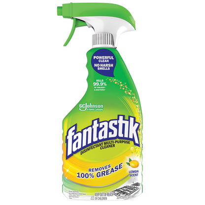 Disinfectant Multi-Purpose Cleaner Lemon Scent, 32 oz Spray Bottle, 8/Carton