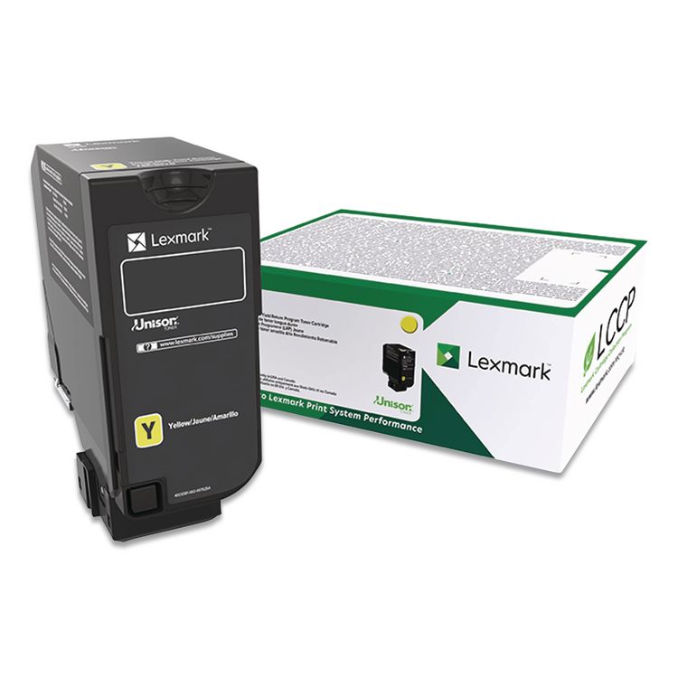 74C00YG Return Program Toner, 3,000 Page-Yield, Yellow