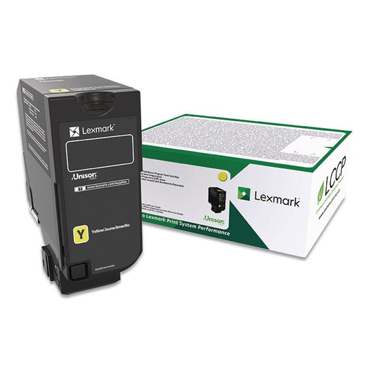 74C00YG Return Program Toner, 3,000 Page-Yield, Yellow