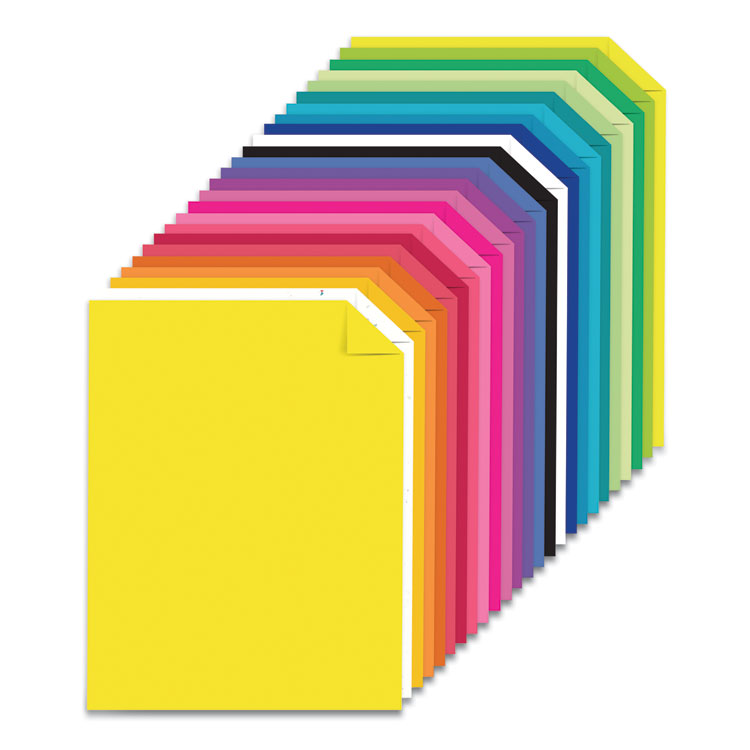 Color Paper - "Spectrum" Assortment, 24 lb Bond Weight, 8.5 x 11, 25 Assorted Spectrum Colors, 200/Pack