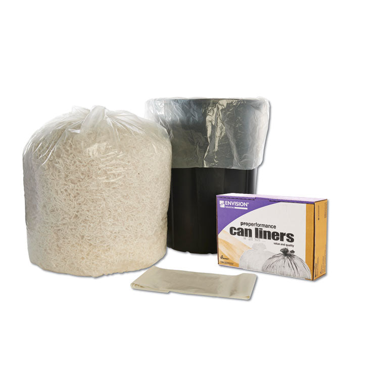 8105015171354, SKILCRAFT Linear Low Density Can Liners, 45 gal, 0.6 mil, 40" x 46", Clear, Flat Pack, 40/Box