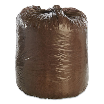 8105015604930, SKILCRAFT Controlled Life Cycle Bags, 30 gal, 0.8 mil, 30" x 36", Brown, 30/Box