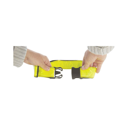 8465016199909, SKILCRAFT Safety Reflective Belt, 31" to 55", Lime/Yellow