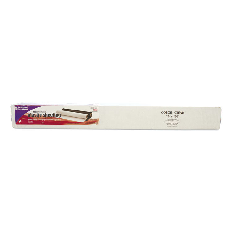 8135006181783, SKILCRAFT Plastic Sheeting, 16 ft x 100 ft, Clear