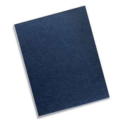 Expressions Linen Texture Presentation Covers for Binding Systems, Paper, Square Corners, 11 x 8.5, Navy, 200/Pack