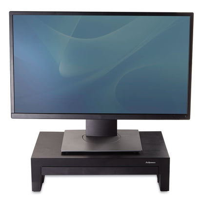 Designer Suites Monitor Riser, For 21" Monitors, 16" x 9.38" x 4.38" to 6", Black Pearl, Supports 40 lbs