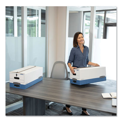 STOR/FILE Medium-Duty Strength Storage Boxes, Letter Files, 12" x 24.13" x 10.25", White, 20/Carton