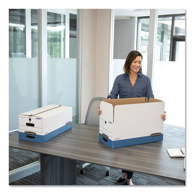 STOR/FILE Medium-Duty Strength Storage Boxes, Letter Files, 12" x 24.13" x 10.25", White, 20/Carton