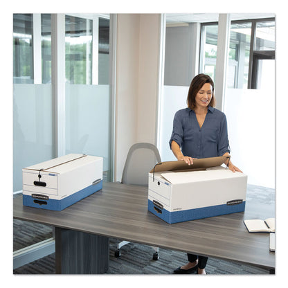 STOR/FILE Medium-Duty Strength Storage Boxes, Letter Files, 12" x 24.13" x 10.25", White, 20/Carton