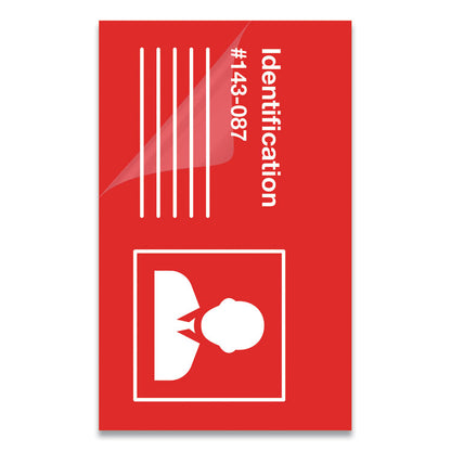 Laminating Pouches, 5 mil., 3.88" x 2.63", Gloss Clear, 25/Pack