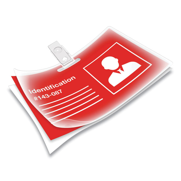 Laminating Pouches, 5 mil, 3.88" x 2.63", Gloss Clear, 25/Pack