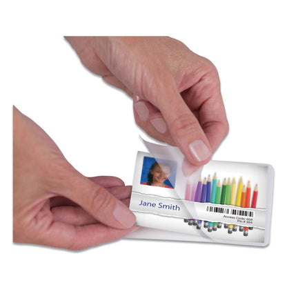 Laminating Pouches, 5 mil., 3.88" x 2.63", Gloss Clear, 25/Pack