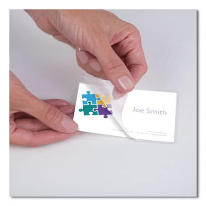 Laminating Pouches, 10 mil, 3.75" x 2.25", Gloss Clear, 100/Pack