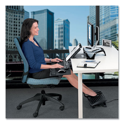 Professional Series In-Line Document Holder, Holds Up to 250 Legal Size Sheets, Plastic, Black