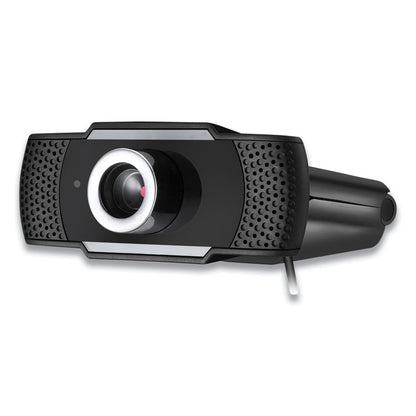 CyberTrack H4 1080P HD USB Manual Focus Webcam with Microphone, 1920 Pixels x 1080 Pixels, 2.1 Mpixels, Black