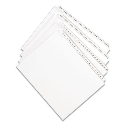 Preprinted Legal Exhibit Side Tab Index Dividers, Allstate Style, 26-Tab, A to Z, 11 x 8.5, White, 1 Set, (1700)