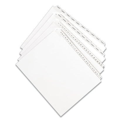 Preprinted Legal Exhibit Side Tab Index Dividers, Allstate Style, 25-Tab, 126 to 150, 11 x 8.5, White, 1 Set, (1706)