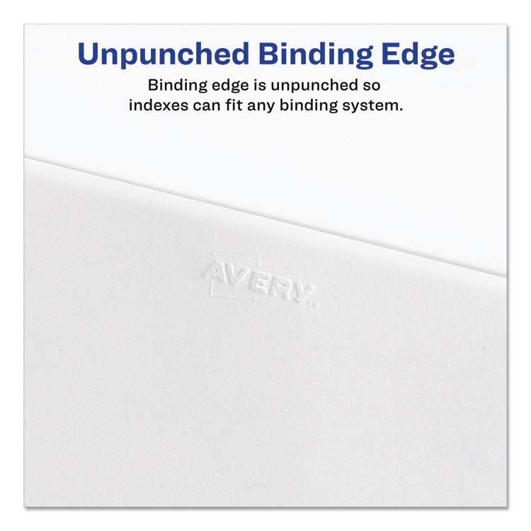 Preprinted Legal Exhibit Side Tab Index Dividers, Allstate Style, 10-Tab, I to X, 11 x 8.5, White, 1 Set