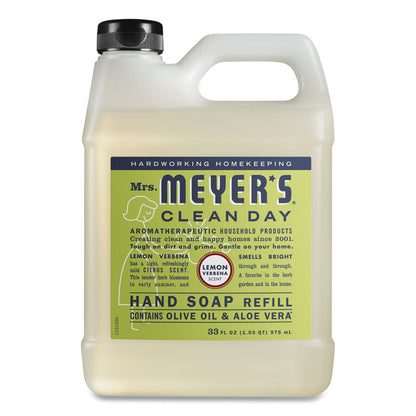 Clean Day Liquid Hand Soap Refill, Lemon Scent, 33 oz, 6/Carton