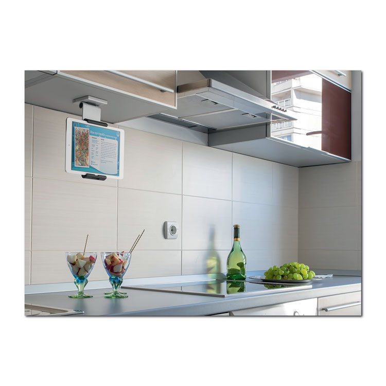 Mountable Tablet Holder, Silver/Charcoal Gray