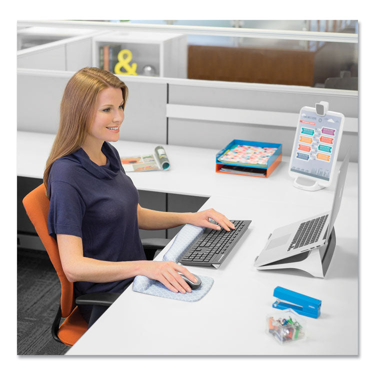 PlushTouch Keyboard Wrist Rest with FoamFusion Technology, 18.12 x 3.19, Lattice Design
