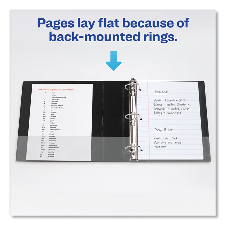 Durable Non-View Binder with DuraHinge and Slant Rings, 3 Rings, 3" Capacity, 11 x 8.5, Blue
