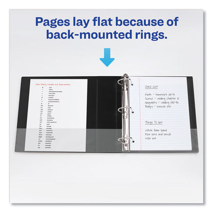 Durable Non-View Binder with DuraHinge and Slant Rings, 3 Rings, 3" Capacity, 11 x 8.5, Blue