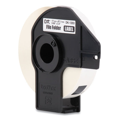 Die-Cut File Folder Labels, 0.66 x 3.4, White, 300 Labels/Roll, 3 Rolls/Pack