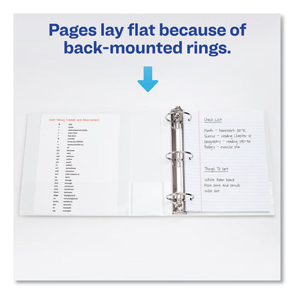 Economy View Binder with Round Rings , 3 Rings, 1" Capacity, 11 x 8.5, White, (5711)