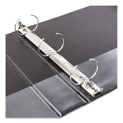 Economy Non-View Binder with Round Rings, 3 Rings, 1.5" Capacity, 11 x 8.5, Black, (3401)